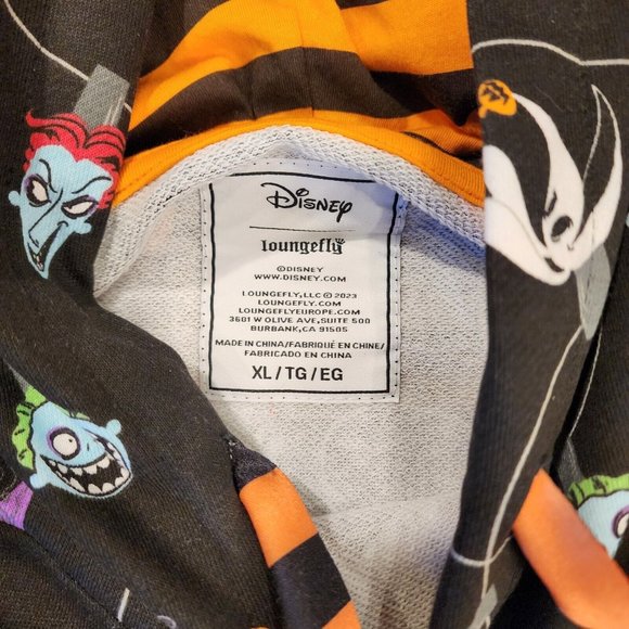 Loungefly Disney NBC Christmas Tree String Ornaments Unisex Hoodie Size XL NEW - Picture 4 of 14